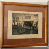 A64. “Mending” Wallace Nutting print.